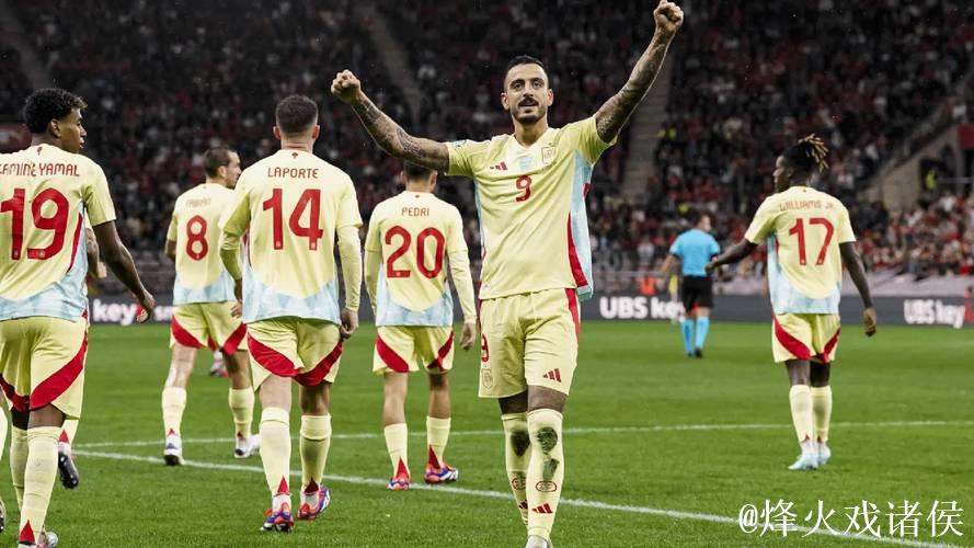 欧国联-何塞卢快速破门法比安梅开二度 10人西班牙4-1大胜瑞士